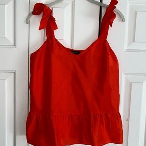 Jcrew bright orange top